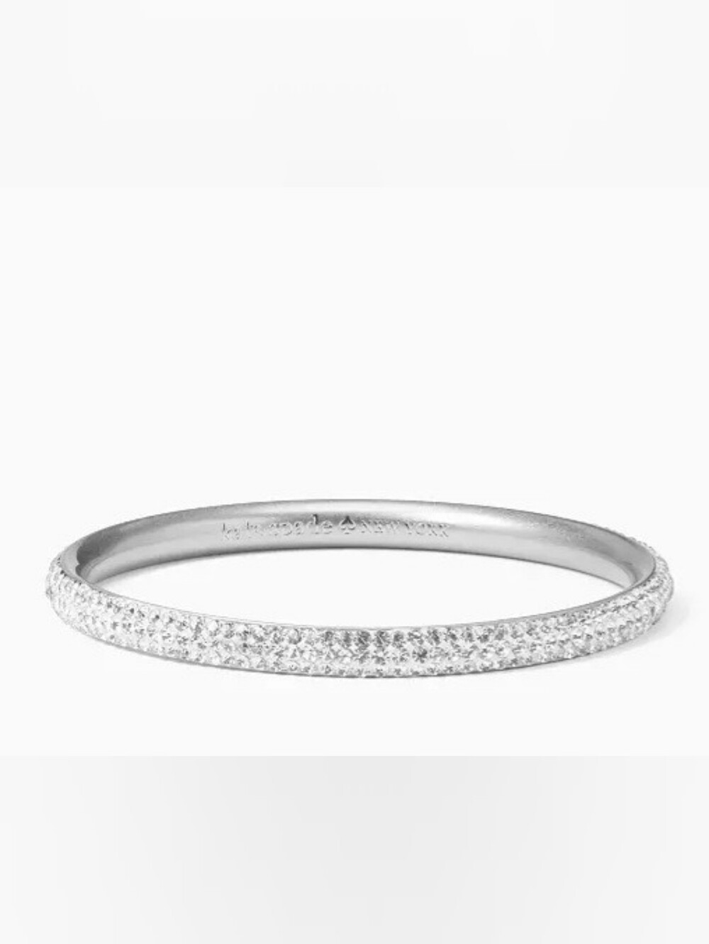 Kate Spade Razzle Dazzle Bangle Silver Bracelet NWT O0RU2974